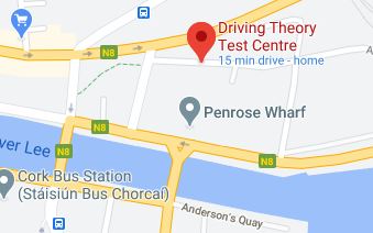 Map of Cork Theory Test Centre